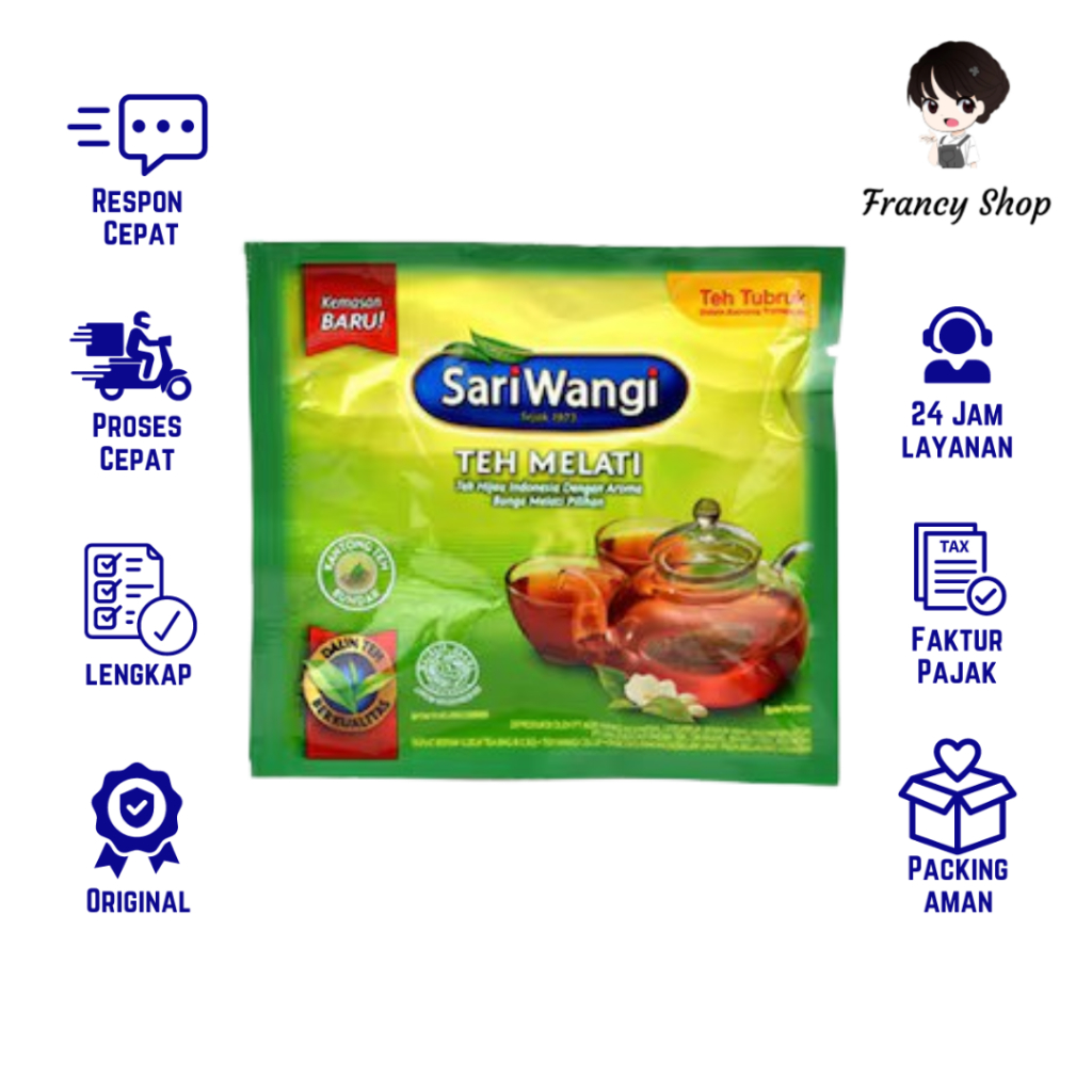 

Teh Celup Sari Wangi Melati Sachet 1.85