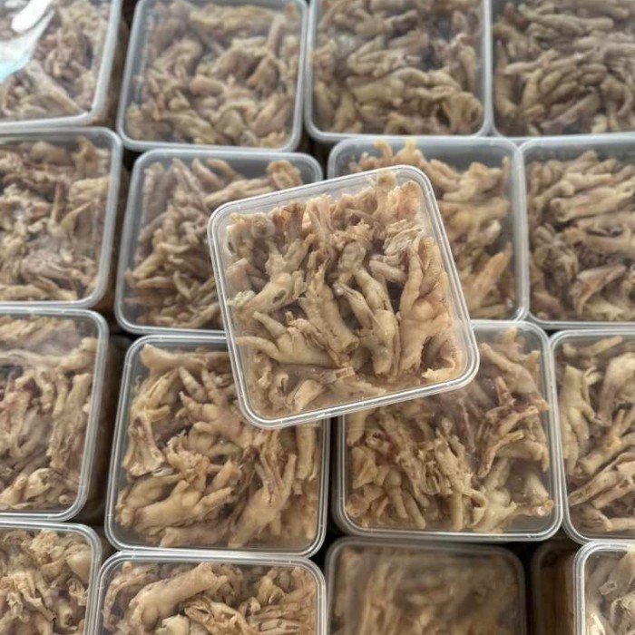 

Ceker ayam tanpa tulang 1000 gram ( 1kilo gram ) Termurah
