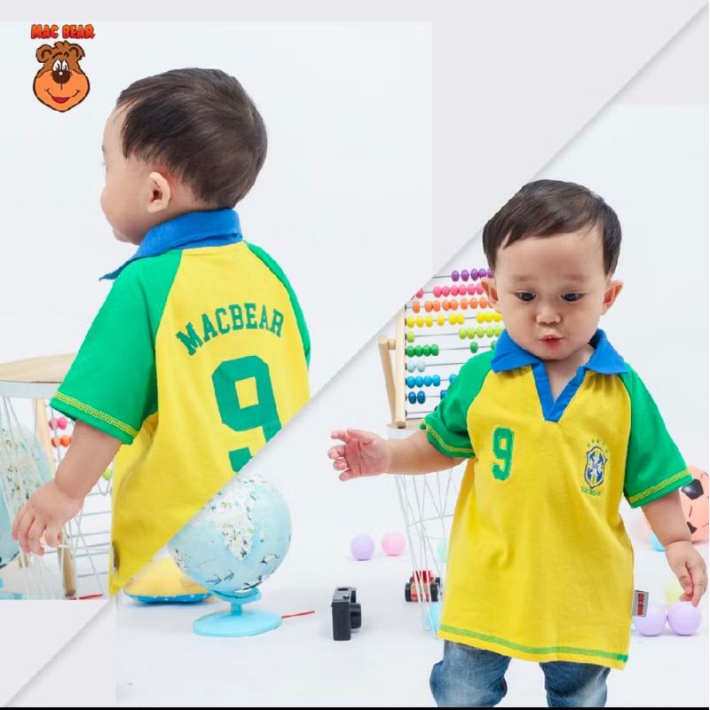 Kaos Anak Laki Perempuan Macbear Polo Size 12 Dress Anak