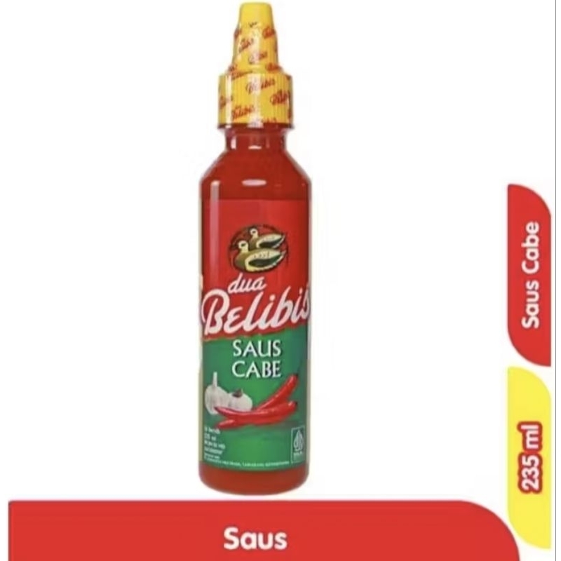 

saos sambal belibis dua belibis saos cabai 235ml