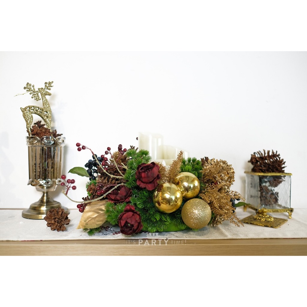 Classic Arrangement Table Top / Top Table Decoration / Candle Decoration / Top Table Decoration Jaka