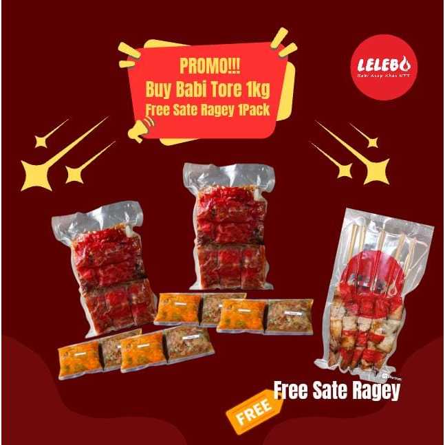 

Promo | Buy Babi Tore 1kg Free Sate Babi Khas manado 1 Pack