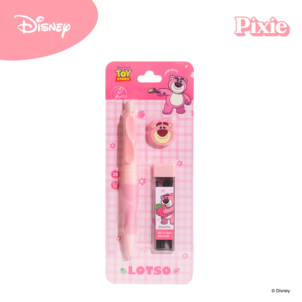 

PIXIE X DISNEY | Pencil Set Lotso Edition Original Disney | Pensil Mekanik 0.7mm | Alat Tulis Sekolah Anak