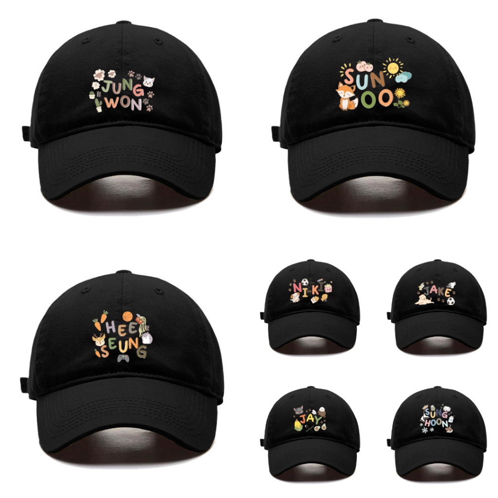 Topi baseball ehypen snapback hat sunoo jungwon sunghoon niki jay jake heeseung kpop 1