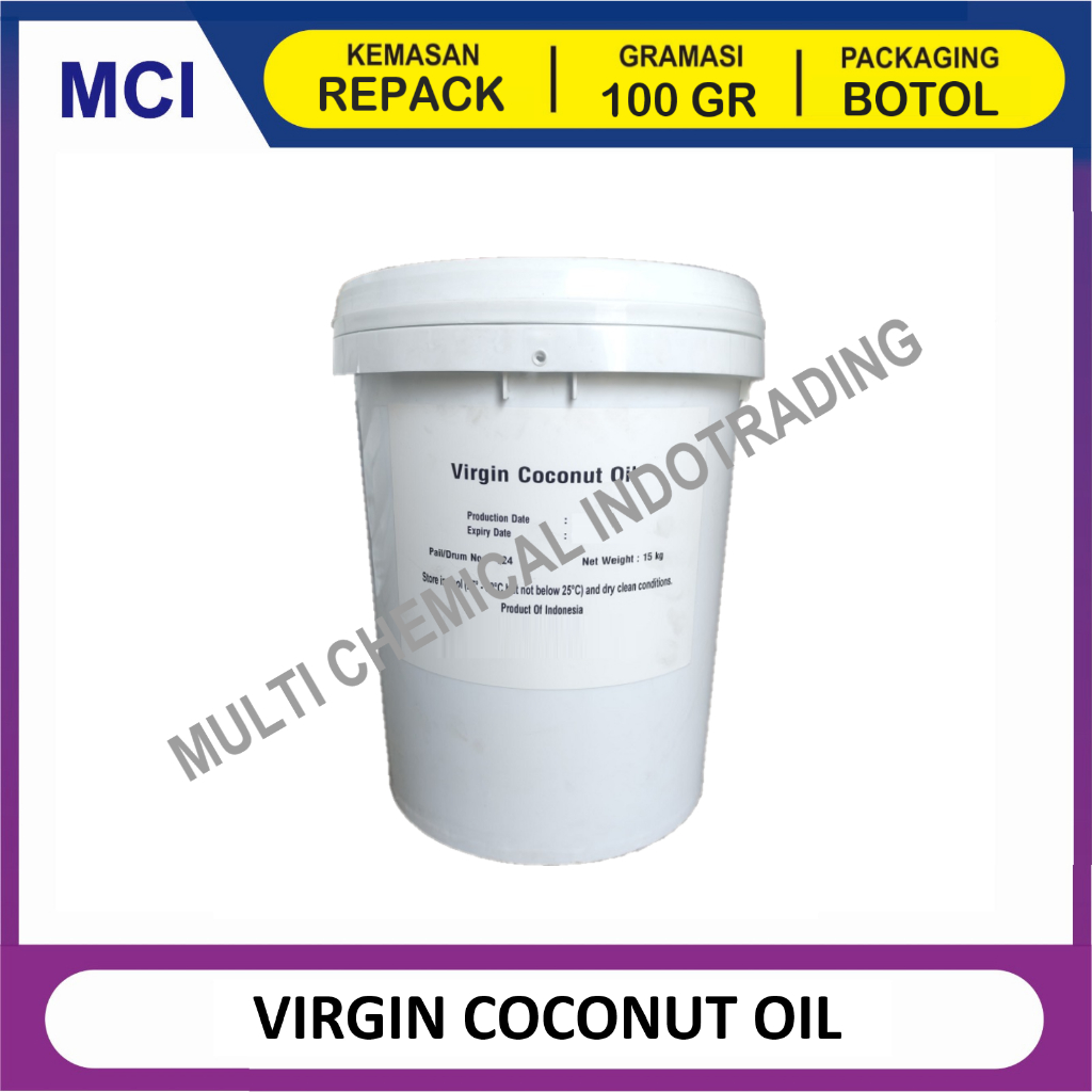 

VIRGIN COCONUT OIL MINYAK KELAPA MURNI - REPACK 100 GR