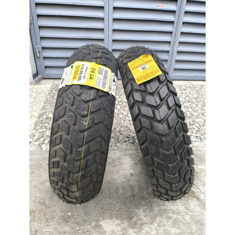 Promo cuci gudang Ban pirelli set 130/80-17 dan 160/60-17 Dual purpose MT60 130 80 R17 160 60 R17 MT