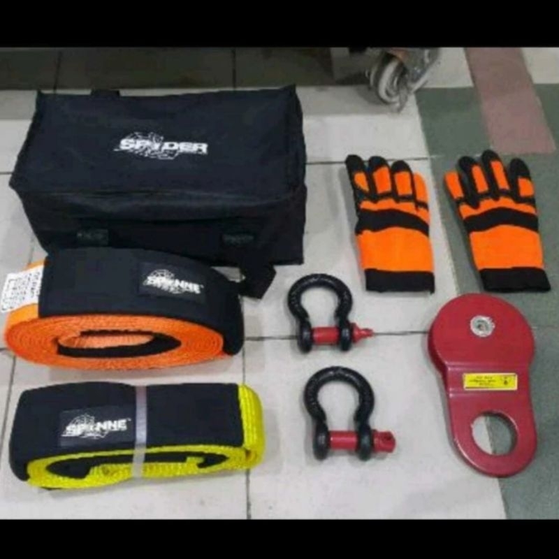 Recovery Kit Offroad Spider - Recovery Offroad Towing Kit - Peralatan Offroad