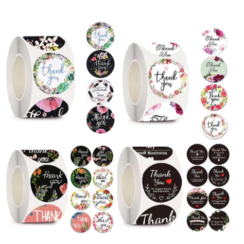 

STICKER LABEL THANK YOU TEMPEL LUCU / STIKER TERIMAHKASIH