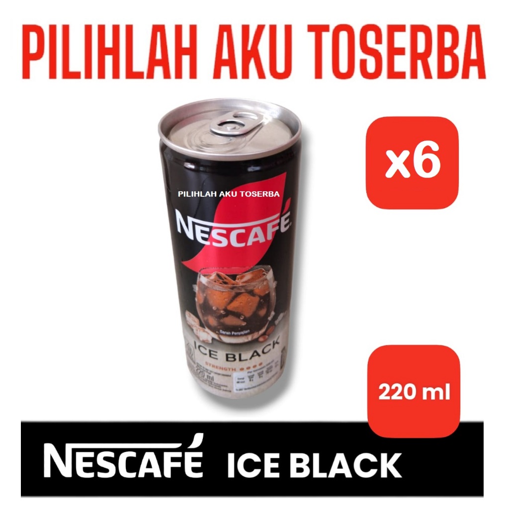 

Kopi Nescafe Kaleng ICE BLACK Can 220 ml (1 PAKET ISI 6 )