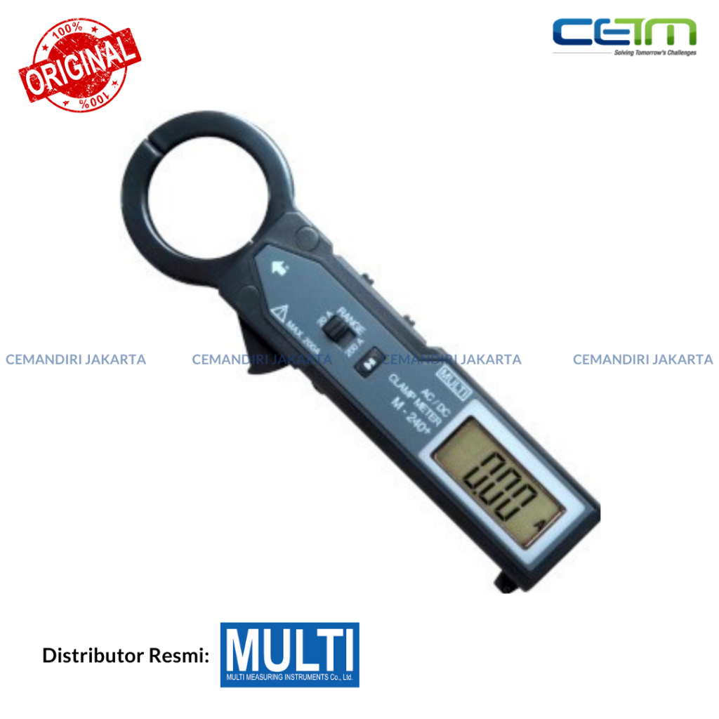 Multi M-240+ AC/DC Mini Digital Clamp Tester