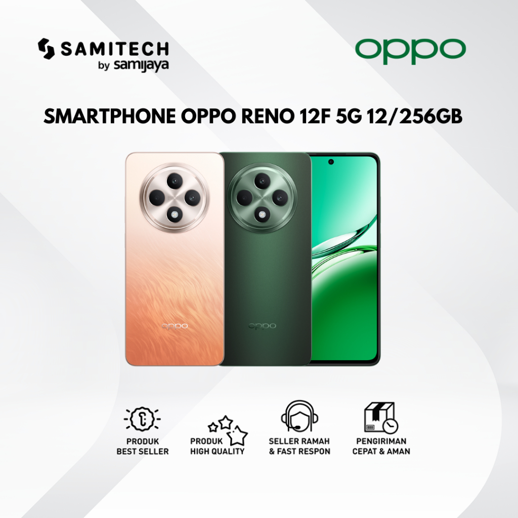 HP OPPO RENO 12F 5G 12/256GB RAM 12 PENYIMPANAN 256GB NEWREPACK