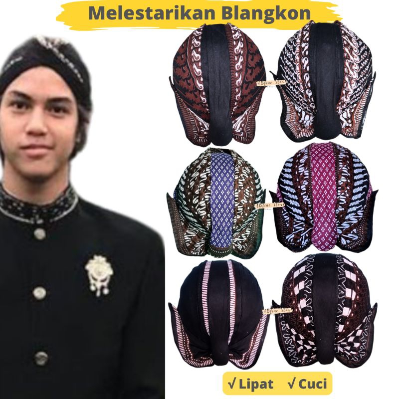 blangkon anak laki laki dewasa lipat cuci