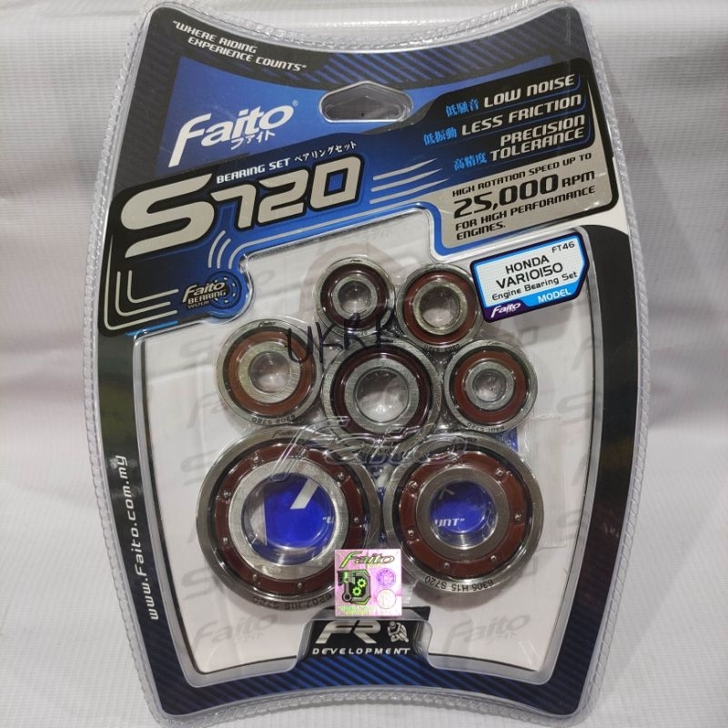 BEARING FULL SETT S720 FAITO VARIO 125 VARIO 150 PCX 125 PCX 150 ADV 150 ORIGINAL FAITO