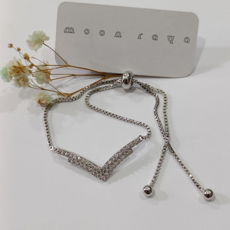 Gelang serut aurel titanium anti karat