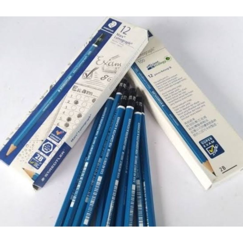 

( per 1 pcs) Pensil Lumograph Pensil Ujian 2B Staedtler
