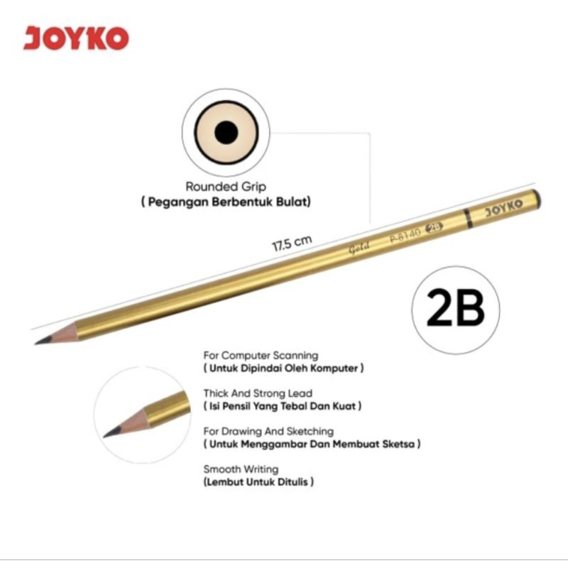 

Pensil serut Joyko P-8140 2B (10btg)