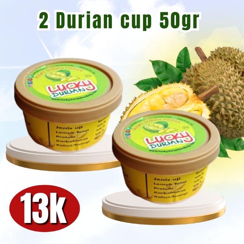 

PROMO 2 DURIAN CUP 50GR