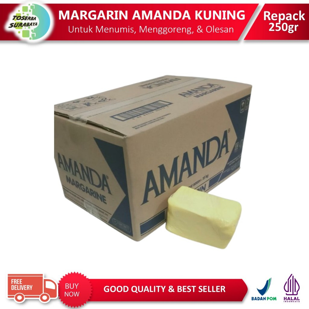 

MARGARIN AMANDA 250gr / MARGARINE / MENTEGA AMANDA Kuning BEST PRICE