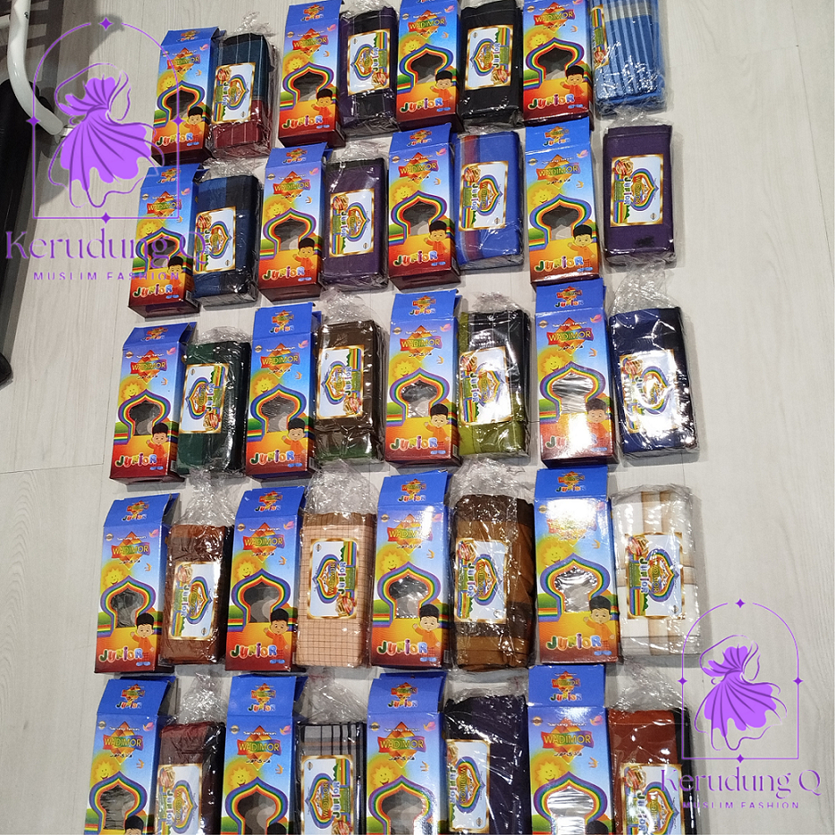 Sarung Anak WADIMOR Junior SD SMP Polos Warna Kecil Kids Laki Cowok Remaja Tanggung Sekolah Kain Sam