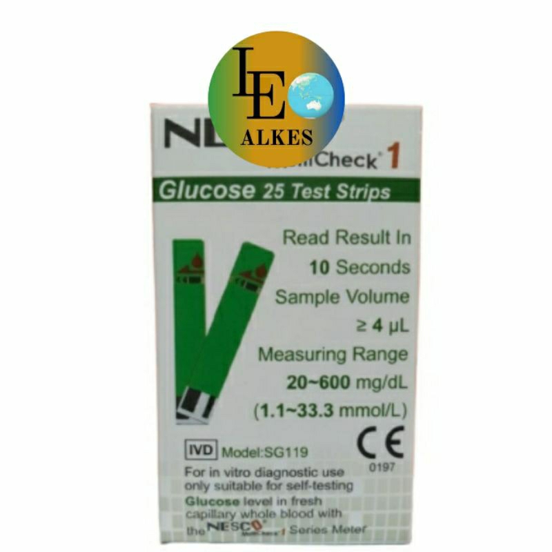 Strip Gula Darah Nesco Stik Gula Darah Nesco Glukosa