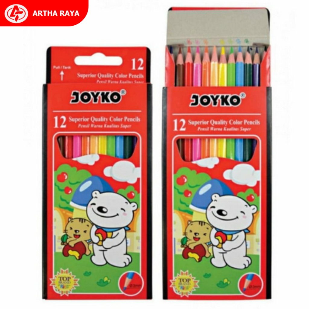 

Pensil Warna Joyko CP-12PB / Colour Pencils Joyko 12 Warna