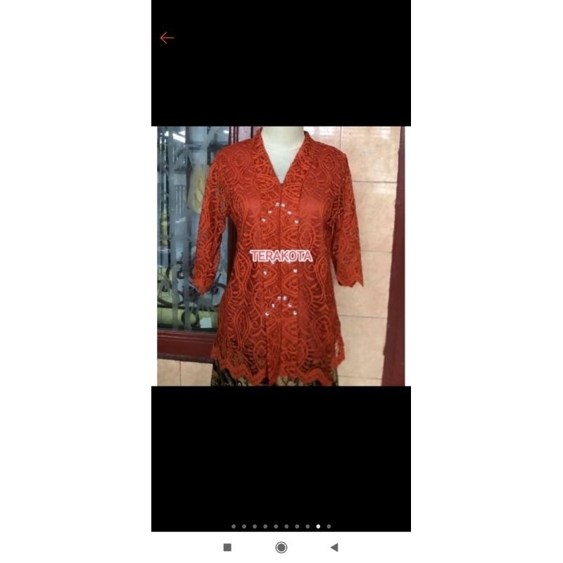 atasan baju kebayak model Kartini kekinian