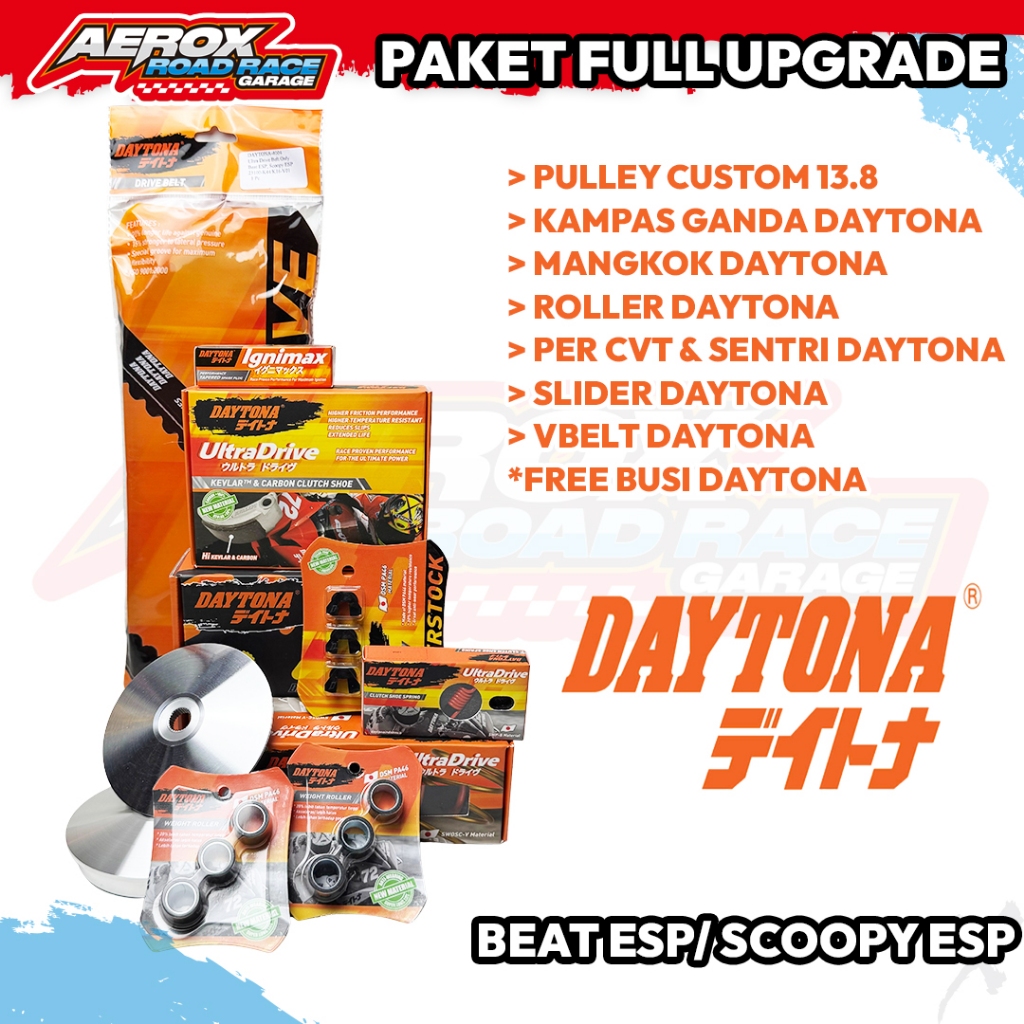 PAKET CVT FULL UPGRADE DAYTONA CVT BEAT ESP SCOOPY ESP