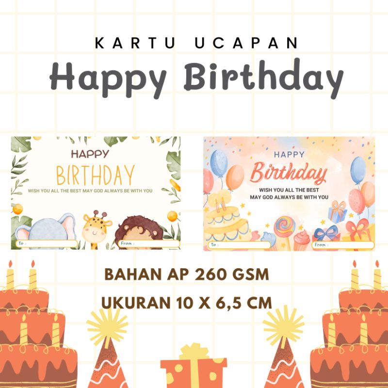 

Kartu Ucapan Happy Birthday Selamat Ulang Tahun
