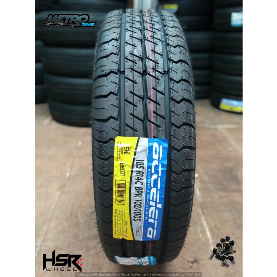 ban muatan tubles mobil pick UP carry l300 ring 14 185/8PR merk accelera ultra 185/8PR R14