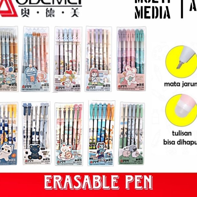 

Istimewa MOTIF PULPEN BISA DIHAPUS AODEMEI ERASABLE PEN ODEMEI 12PCS