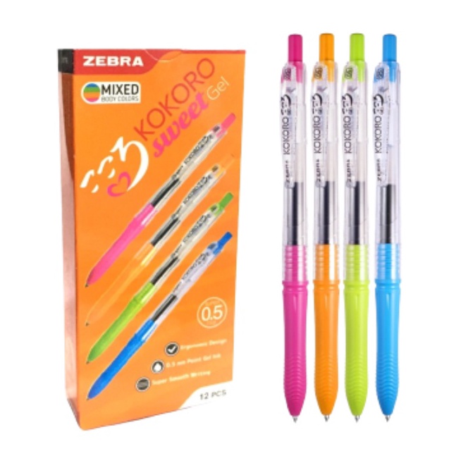 

Murah STATIONERY HAUL Kokoro PenPulpenBulpen Sweet Tinta Hitam Gel 5mm 1 Box Isi 12 Pcs
