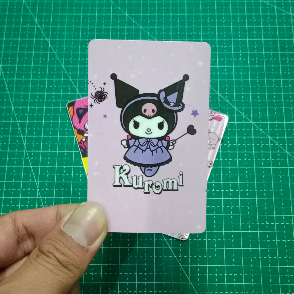 

Sticker Stiker kartu SKINCARD Karakter Kuromi Flazz / E-money dll glossy / glitter / doff