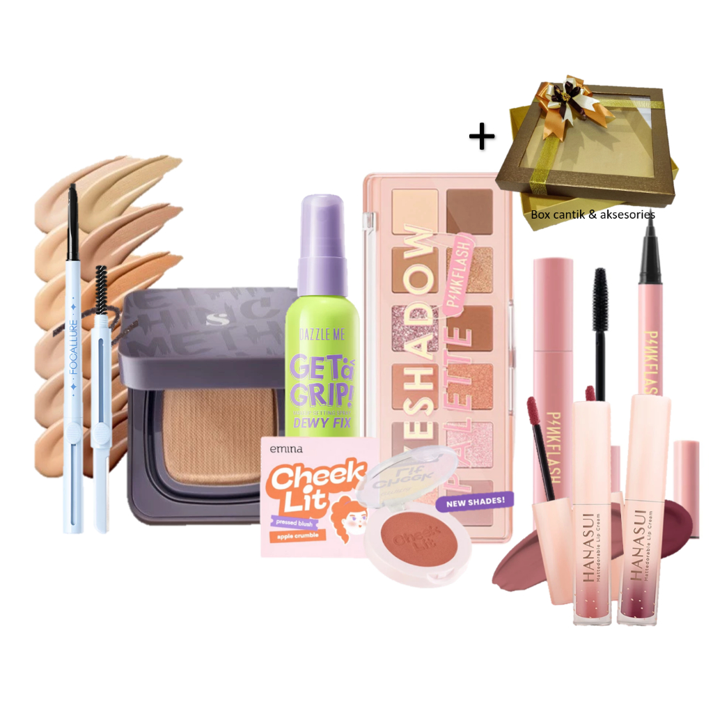 PAKET HANTARAN SOFT MAKEUP ORIGINAL BRAND | HAMPERS PINKFLASH EMINA DAZZLE ME DLL | PAKET SESERAHAN 