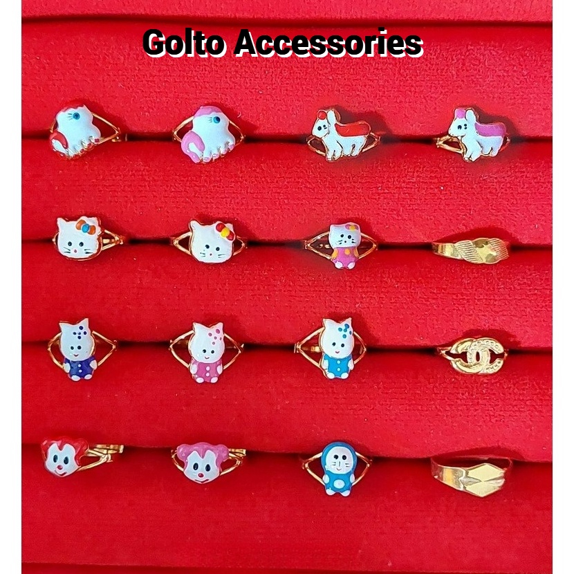 Grosir Cincin Anak Karakter Emas Muda setengah 5 gram