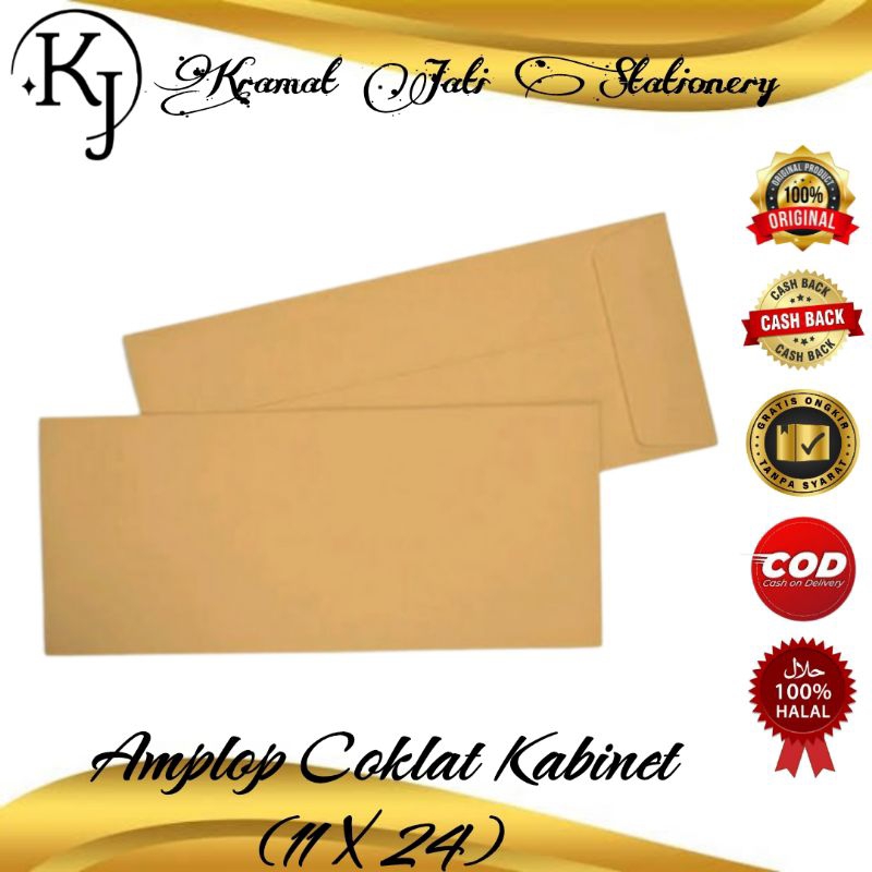 

Amplop Coklat Polos Kabinet Isi 100 Lembar (1 Pack)