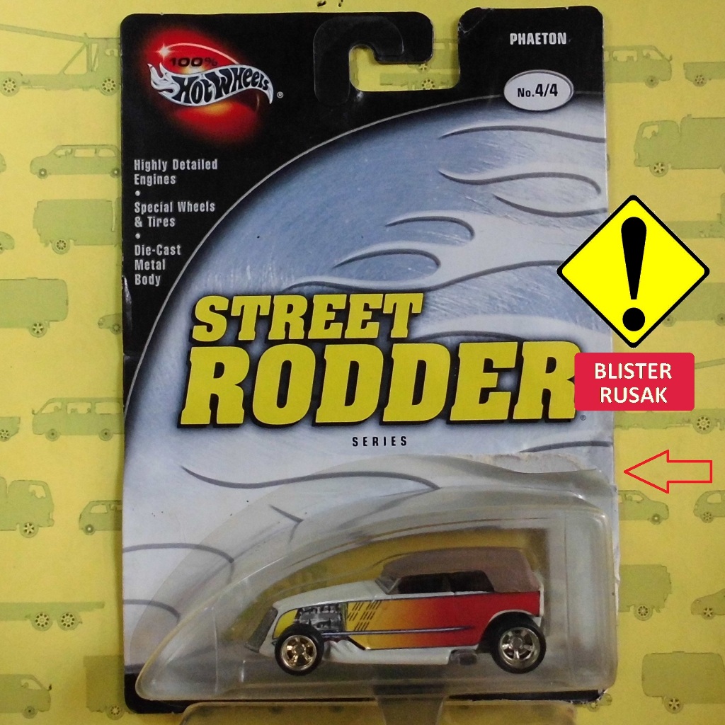 Hot Wheels 2002 Street Rodder Phaeton White