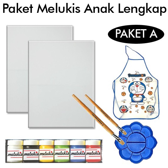 

Murah Pilihan KANVAS LUKIS ANAK LENGKAP CAT KUAS PALET PAKET A