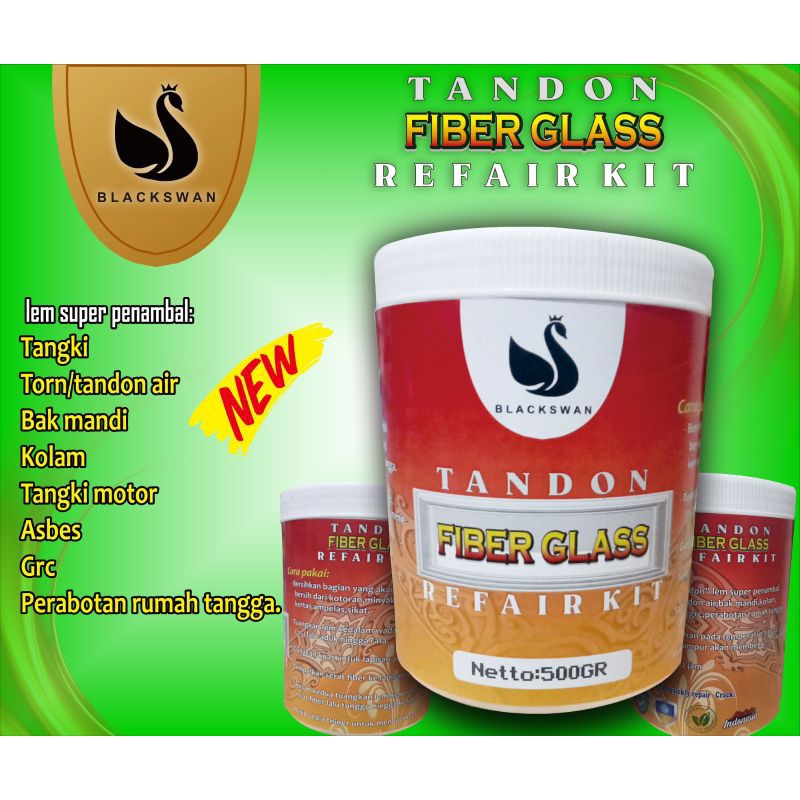 

ucl_gramari - lem fiber tandon air 500gr black swan - penambal bocor kental & super kuat