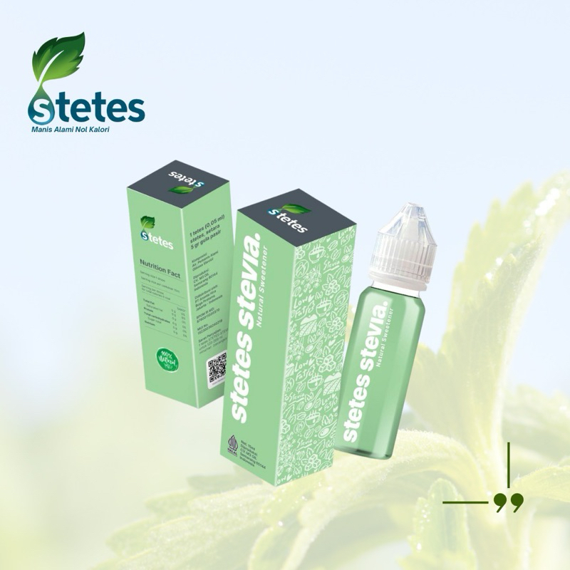 

Stetes Stevia Pemanis Alami Natural Sweetener Zero Calori