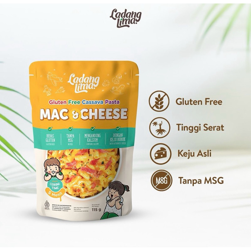 

MAC N CHEESE GLUTEN FREE LADANG LIMA