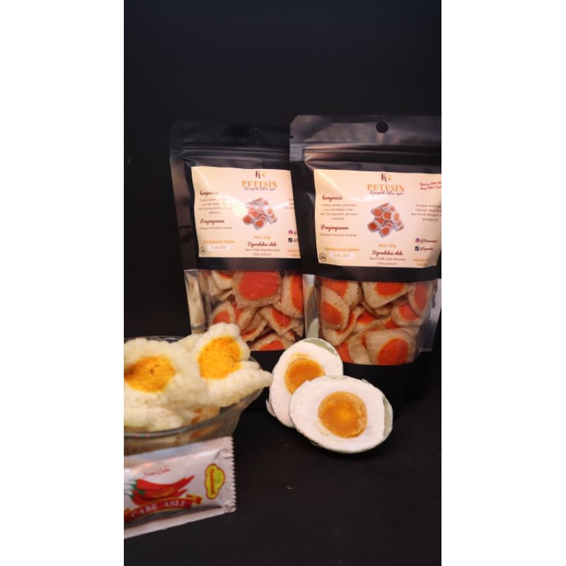 

Putusin (Kerupuk telur asin