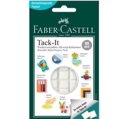 

GROSIR 1 KOTAK Isi 25 KEMASAN LEM TACK IT/BLU TACK FABERCASTELL LEM SERBAGUNA 30gr/50gr