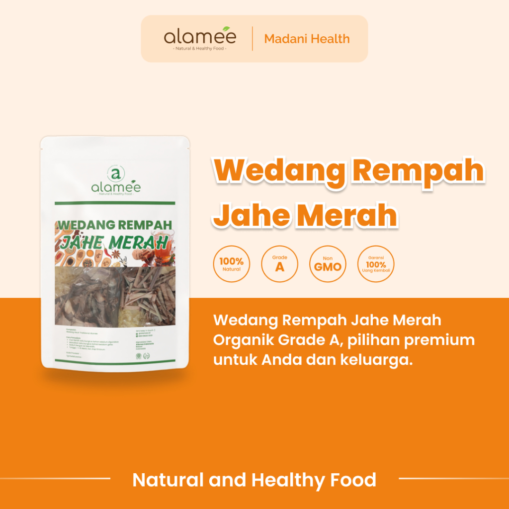 

ALAMEE Wedang Rempah Jahe Merah Komplit Tradisional Asli Rempah Minuman Herbal Alami Langsung Seduh