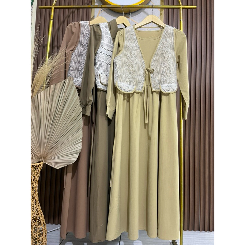 gamis import keyza rompi rajut