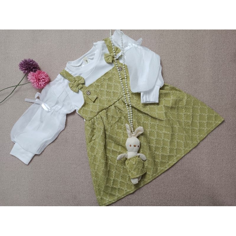 Frendi collection | Dress anak import + Tas boneka, Dress anak anak premium, Dress anak perempuan, d