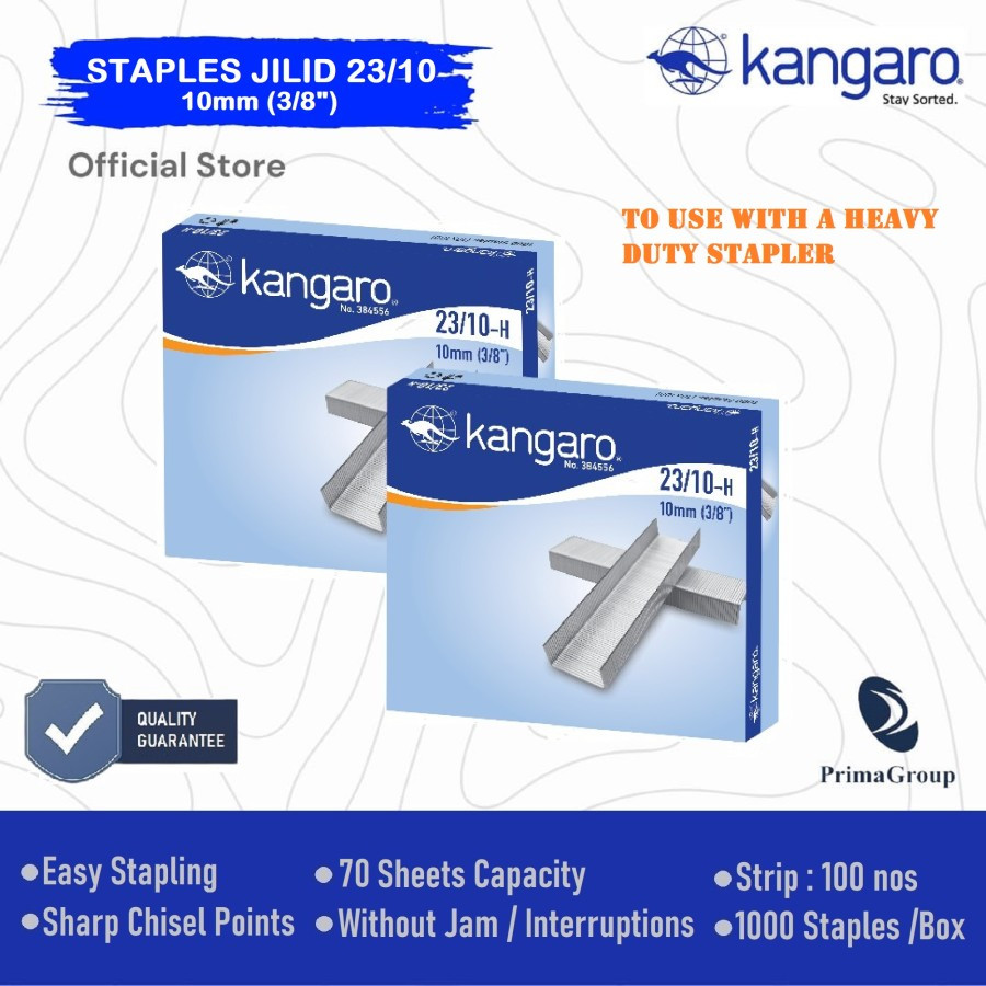

Isi Staples Jilid 23/10 / Heavy Duty Staples 23/10 kangaro