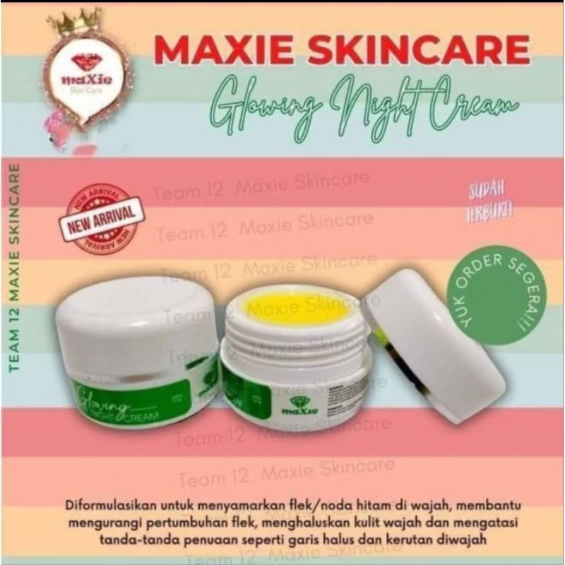 Maxie Flex Glow Cream | Night Cream Flek Glowing Maxie Skincare BPOM