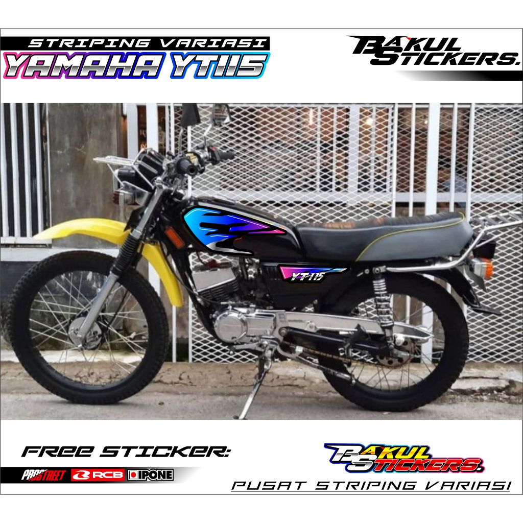 STRIPING VARIASI YAMAHA YT 115 / STIKER LIST MOTOR YAMAHA YT 115