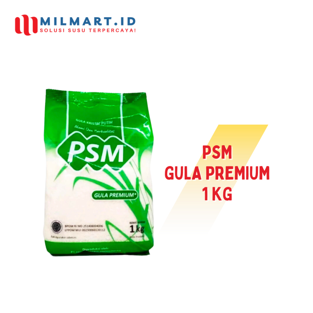 

PSM GULA PREMIUM KEMASAN 1 KG GULA PASIR GULA MURNI SUGAR CRYSTAL