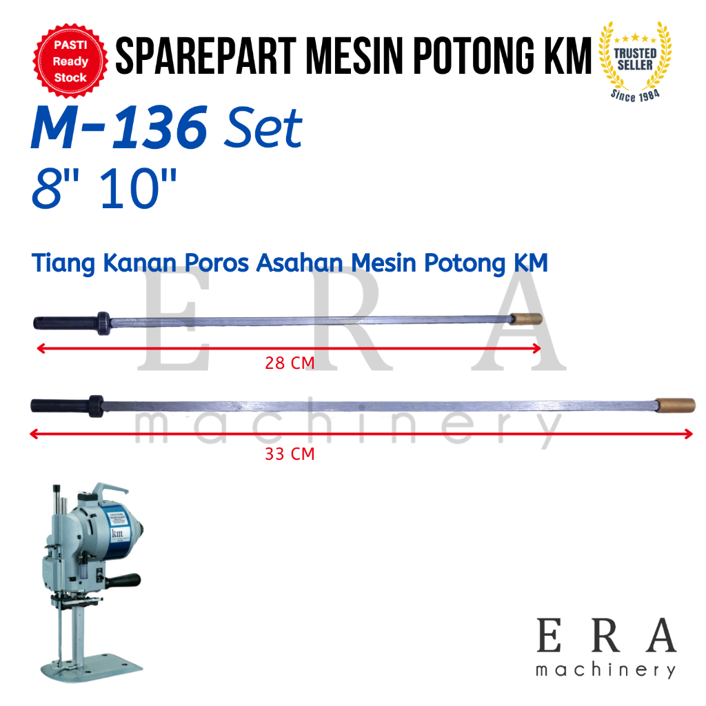 M136 M138 Tiang Kanan Kiri Poros Asahan Mesin Potong KM M-136 M-138
